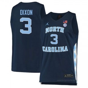 Officially Licensed Derek Dixon Tar Heels #3 Navy Men Basketball Jersey | 2025 Game-Worn Style for Stadium & Tailgate Fans 70017545