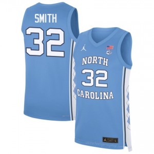 Evan Smith #32 Tar Heels Blue Men Authentic Jersey | Official Licensed NCAA Basketball Gear | All Sizes 42195559