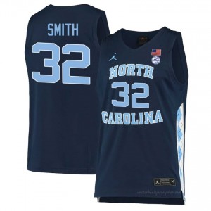 Officially Licensed Evan Smith North Carolina Tar Heels #32 Navy Men Basketball Jersey | 2025 Game-Worn Style for Stadium & Tailgate Fans 85285813