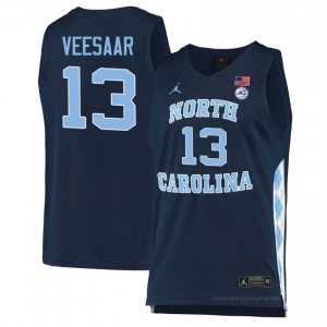 Officially Licensed Henri Veesaar UNC Tar Heels #13 Navy Men Basketball Jersey | 2025 Game-Worn Style for Stadium & Tailgate Fans 77073691