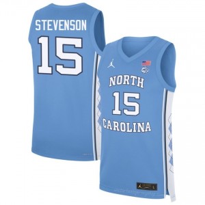 Jarin Stevenson #15 UNC Tar Heels Blue Men Authentic Jersey | Official Licensed NCAA Basketball Gear | All Sizes 27892423