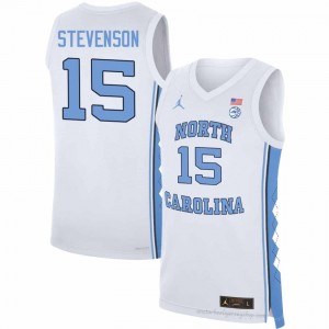 Jarin Stevenson Tar Heels Men #15 Basketball Authentic Jersey | Officially Licensed NCAA, Carolina White 84499517