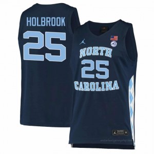 Officially Licensed John Holbrook North Carolina #25 Navy Men Basketball Jersey | 2025 Game-Worn Style for Stadium & Tailgate Fans 24656977
