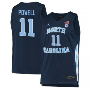 Officially Licensed Jonathan Powell UNC Tar Heels #11 Navy Men Basketball Jersey | 2025 Game-Worn Style for Stadium & Tailgate Fans 88066010