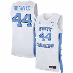 Luka Bogavac UNC Tar Heels Men #44 Basketball Authentic Jersey | Officially Licensed NCAA, Carolina White 67110063