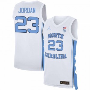 Michael Jordan UNC Tar Heels Men #23 Basketball Authentic Jersey | Officially Licensed NCAA, Carolina White 39195249
