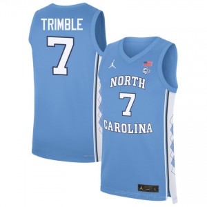 Seth Trimble #7 North Carolina Tar Heels Blue Men Authentic Jersey | Official Licensed NCAA Basketball Gear | All Sizes 24722583
