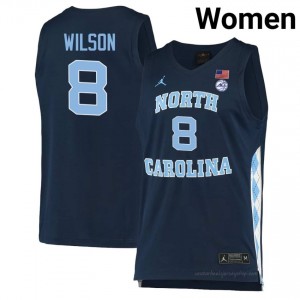 Officially Licensed Caleb Wilson Tar Heels #8 Navy Women Basketball Jersey | 2025 Game-Worn Style for Stadium & Tailgate Fans 92207804