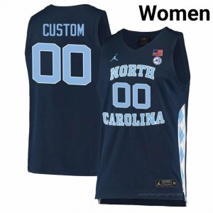Officially Licensed Custom North Carolina #00 Navy Women Basketball Jersey | 2025 Game-Worn Style for Stadium & Tailgate Fans 71806613