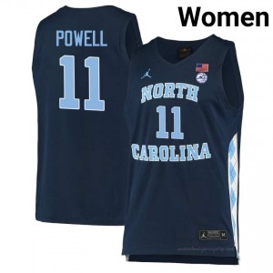 Officially Licensed Jonathan Powell North Carolina #11 Navy Women Basketball Jersey | 2025 Game-Worn Style for Stadium & Tailgate Fans 49834999