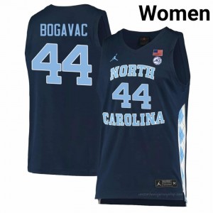 Officially Licensed Luka Bogavac North Carolina Tar Heels #44 Navy Women Basketball Jersey | 2025 Game-Worn Style for Stadium & Tailgate Fans 16097163