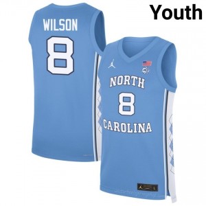 Caleb Wilson #8 Tar Heels Blue Youth Authentic Jersey | Official Licensed NCAA Basketball Gear | All Sizes 38754481