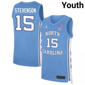 Jarin Stevenson #15 UNC Tar Heels Blue Youth Authentic Jersey | Official Licensed NCAA Basketball Gear | All Sizes 65895516