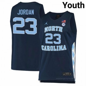 Officially Licensed Michael Jordan Tar Heels #23 Navy Youth Basketball Jersey | 2025 Game-Worn Style for Stadium & Tailgate Fans 20883405